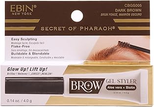 Secret of Pharaoh Brow Gel Styler - Dark Brown, Long-Lasting, Natural Look Eyebrows