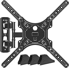 Mountup Full-Motion TV Bracket for 26-60" TVs, Articulating Arms, Tilt, Leveling, Single Stud Mount