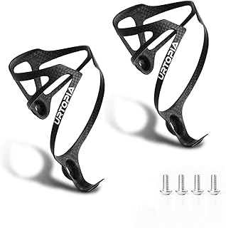 Urtopia Carbon Fiber Bike Water Bottle Holder (2-Pack)
