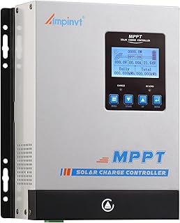 AMPINVT 60A Solar Charge Controller for 12V-48V Batteries, Max 150V PV Panel Compatibility