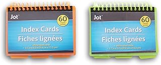 Index Cards Spiral Bound Pad Set with Dividers