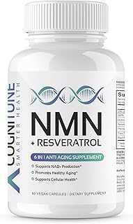 CogniTune NMN Supplement with Resveratrol, for NAD+ Energy & Healthy Aging