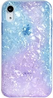 Velvet Caviar Bling Case for iPhone XR - Stylish Protective Cover in Blue Opal Quartz
