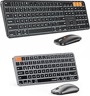 ProtoArc KM100-A Backlit Keyboard for Mac & KM90-A Compact Mouse for Mac