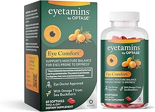 eyetamins® by OPTASE® Eye Comfort™ - Omega Eye Supplement - Doctor Recommended for Dry Eye Relief