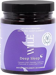 WILE Deep Sleep Gummies – Natural Sleep Aid with Melatonin & Theanine