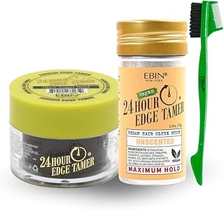 Ebin New York 24-Hour Edge Tamer Bundle with Strong Hold Styling Tools & Comb - Gift Set