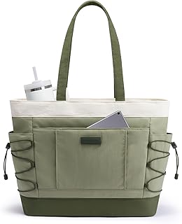 LOVEVOOK Women's Puffer Tote with Large Cup Holder, Versatile Shoulder Bag for Travel & Work