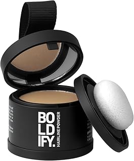BOLDIFY Hairline Powder for Gray Coverage - 24-Hour Stain-Free Root Touch-Up