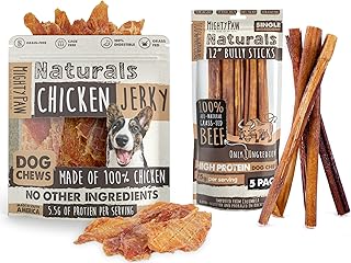 Mighty Paw Natural Chicken Jerky & Bully Sticks for Dogs