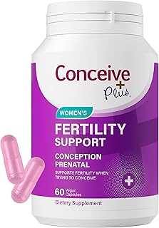 Conceive Plus Prenatal Multivitamin for Fertility Support – Non-GMO, Vegan Formula