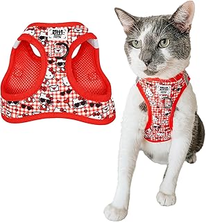 Sassy Woof Hello Kitty Cat Harness - XS, Breathable Mesh, No-Pull for Small Cats