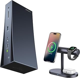 iVANKY 11-Port Thunderbolt 5 Dock with Wireless Charging Stand