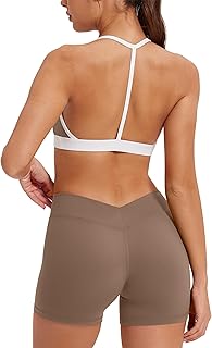 Mooslover Women's Workout Sets: Halter Bra & Yoga Shorts