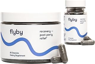 Flyby Recovery Pills - Hangover Aid with Liver Support, 80 & 20 Count