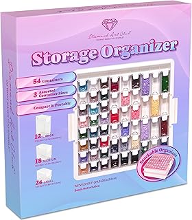 Diamond Art Club 54-Container Storage Organizer for Beads & Diamond Painting