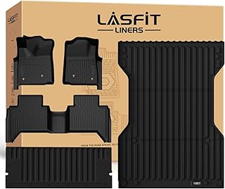 LASFIT Full Set Floor Mats for Toyota Tacoma 2005-2011, Weatherproof TPE Liners