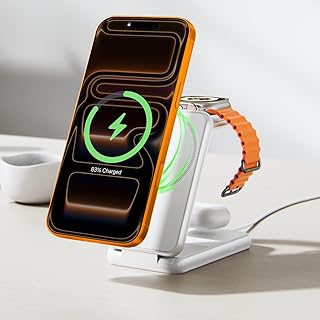 iVANKY 3-in-1 Wireless Charging Station for iPhone & Apple Devices, Compact & Portable