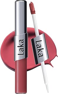 Laka Dual Matte & Gloss Lip Stain in Rosy High for All-Day Wear
