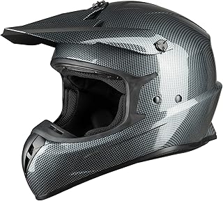 Favoto Unisex Adult/Youth Off-Road Helmets for Motocross, ATV, UTV - Black, DOT Certified