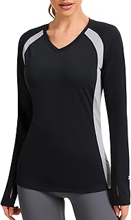 Bassdash UPF 50+ Wrinkle-Free Hiking T-Shirt for Women with Long Sleeves