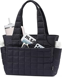LOVEVOOK Women's Quilted Puffer Tote Bag for Travel & Work