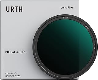 URTH 49mm CPL + ND64 Filter for Camera with 20-Layer Coating