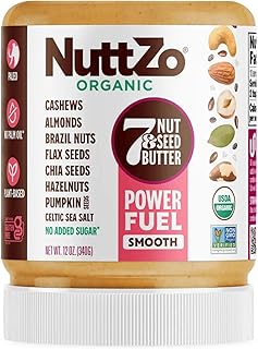 NuttZo 7 Nut & Seed Butter - Smooth, Paleo, Vegan, Gluten-Free Jar