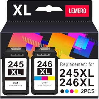 LEMERO 245XL Ink Cartridge Replacement for Canon Pixma Printers