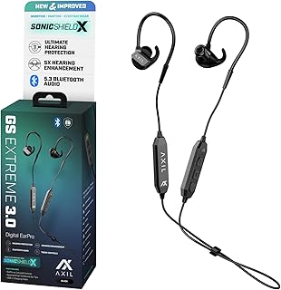 AXIL GS Extreme 3.0 Ear Protection Earbuds – Noise-Isolating Hearing Enhancement for Shooting, Travel, Work, & Concerts