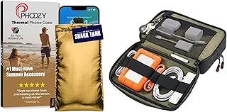 Phoozy Apollo Thermal Case - Large Gold, with Travel Bag & Cable Organizer