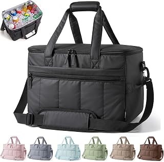 TOURIT Puffer Insulated Cooler Bag 48 Cans/32L, Large Soft Sided Beach Cooler, Waterproof & Leakproof Ice Chest for Travel, Camping, Picnic, Hiking