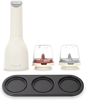 FinaMill Classic Battery-Operated Spice Grinder with Stackable Tray & Interchangeable Pods for Coarse Grinding