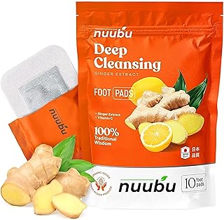 Nuubu Ginger Foot Pads (10 Pc) for Premium Foot Care