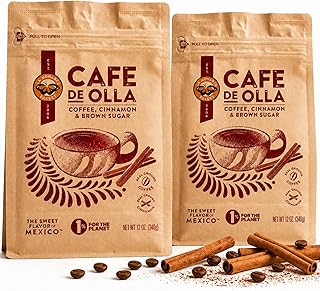 La Monarca Bakery 12 oz Spiced Mexican Dark Roast Coffee (Pack of 2)