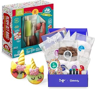 Baketivity Kids Cooking Kit with Unicorn Cookies & Baking Skills for Junior Chefs