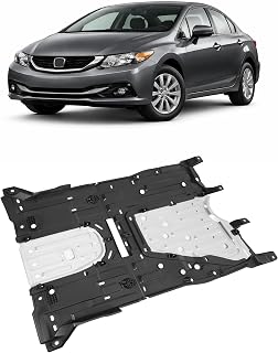 ECOTRIC Honda Civic Rear Lower Splash Shield Plate - Aluminum - Silver