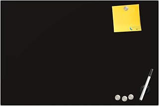 Fab Glass and Mirror 16" x 16" Frameless Magnetic Dry Erase Board with Accessories