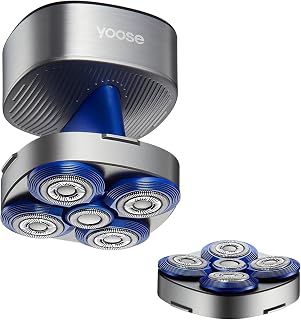 Yoose Head Shaver Bundle for Bald Heads, Magnetic, Waterproof, Dry Shave Design