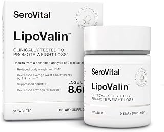 SeroVital LipoValin - Natural Weight Loss Aid & Appetite Control, 30 Capsules