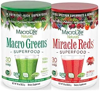 MacroLife Immunity 2-Pack: Macro Greens & Miracle Reds Powders