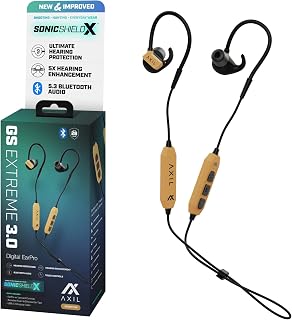 AXIL GS Extreme 3.0 Ear Protection Earbuds – Noise Isolation for Shooting & Travel