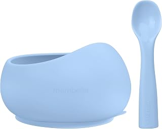 Mombella Baby Food Bowl Set with Suction Base & Spoons