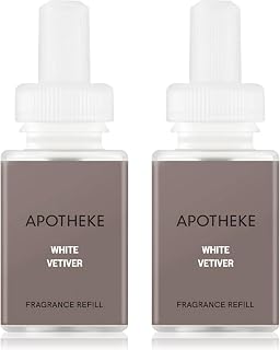 Apotheke Pura Diffuser Refills - White Vetiver, 2-Pack Aromatherapy Air Freshener