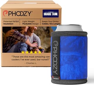 Phoozy 12 oz Insulated Can Cooler with NASA Tech - Long-Cold Drink Sleeve