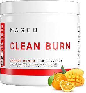 Kaged Clean Burn Thermogenic Weight Management Supplement in Orange Mango Flavor
