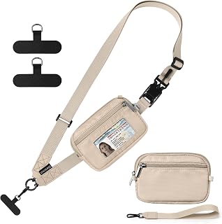 Nekmit Phone Lanyard with Wallet Crossbody & Pouch