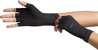 Tommie Copper Core Half-Finger Compression Gloves for Men & Women