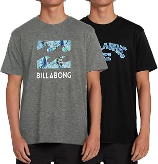 Billabong Men's Graphic Tee Set - Comfortable Lounge Cotton Shirts