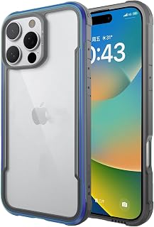Raptic iPhone 16 Pro Case with Capture Button, Military-Drop Tested, Aluminum Frame, Clear Anti-Yellowing Design